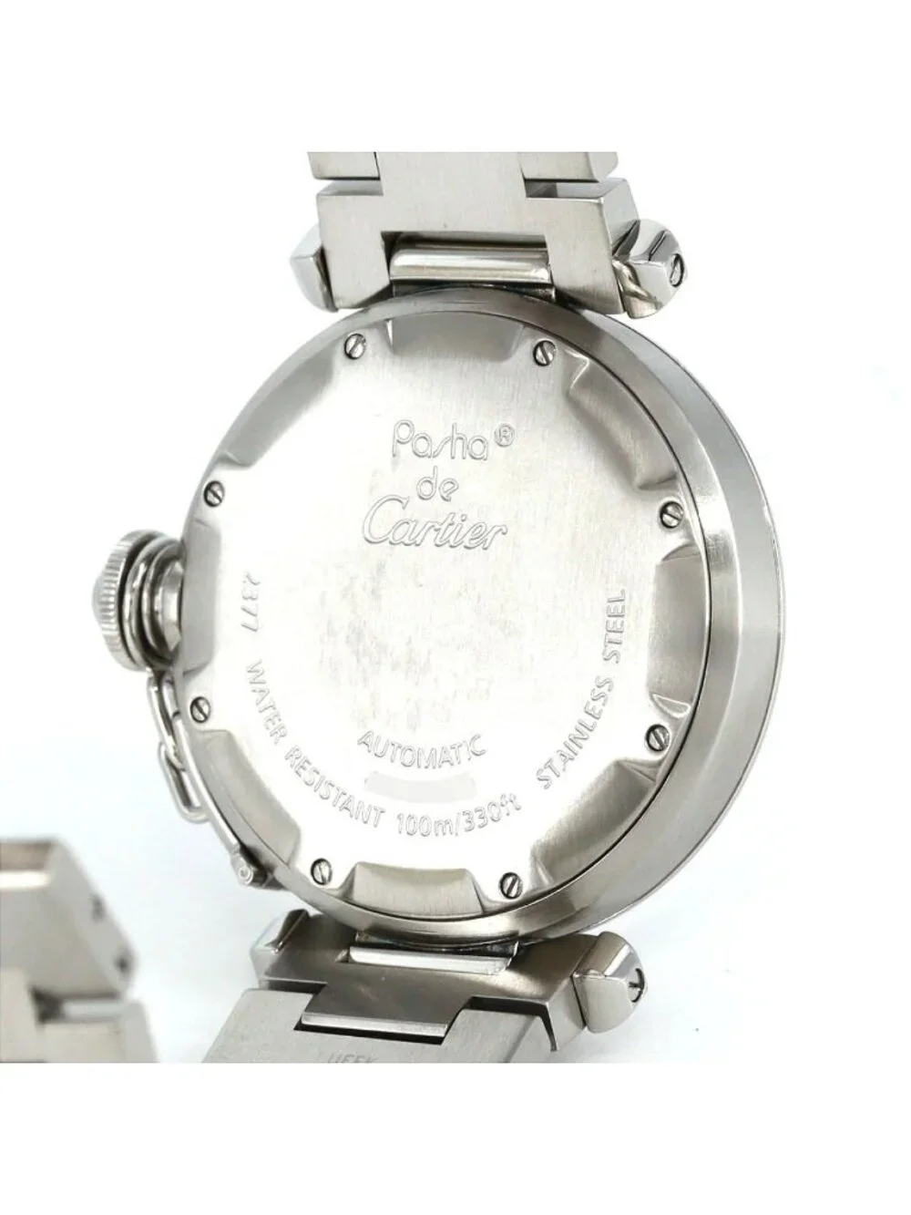 Cartier Pasha C GMT SS Automatic Winding Watch